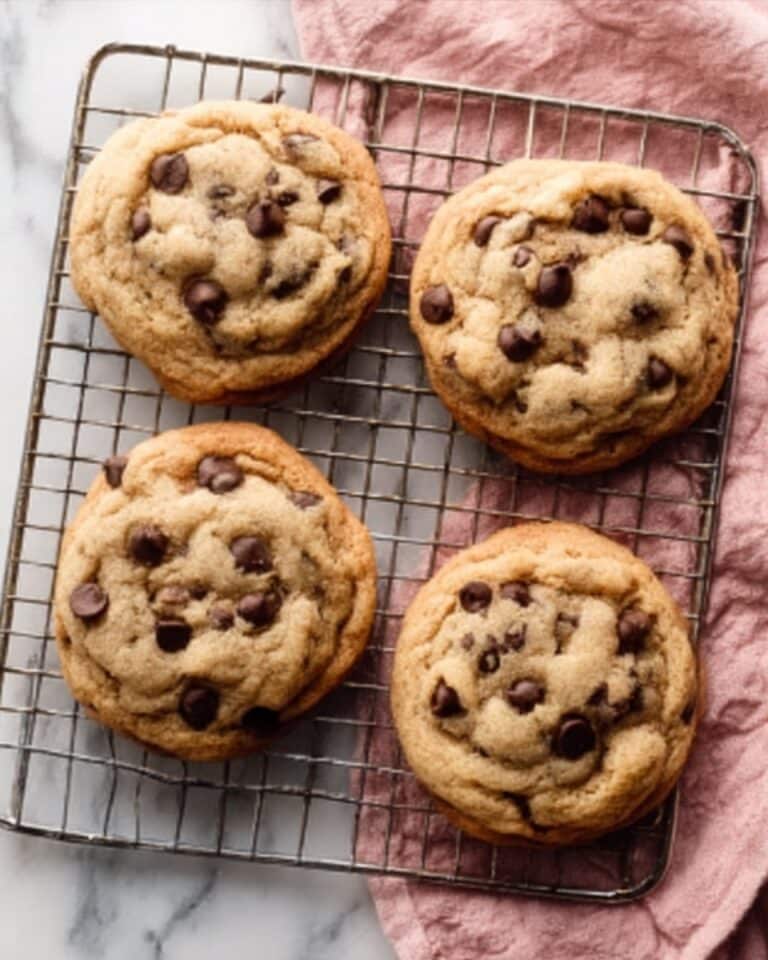 Ultra Thick Bakery Style Chocolate Chip Cookies – Crispy Edges, Gooey Centers, and Loaded with Chocolate Recipe