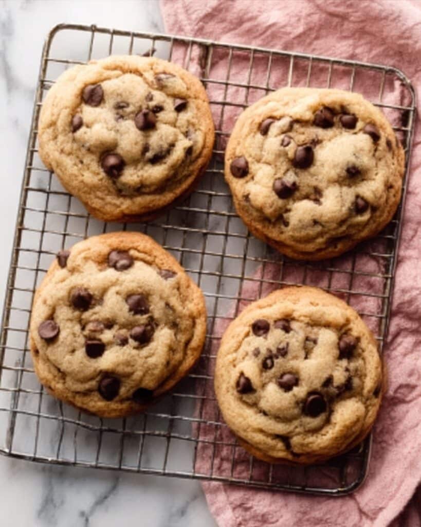 Ultra Thick Bakery Style Chocolate Chip Cookies – Crispy Edges, Gooey Centers, and Loaded with Chocolate Recipe