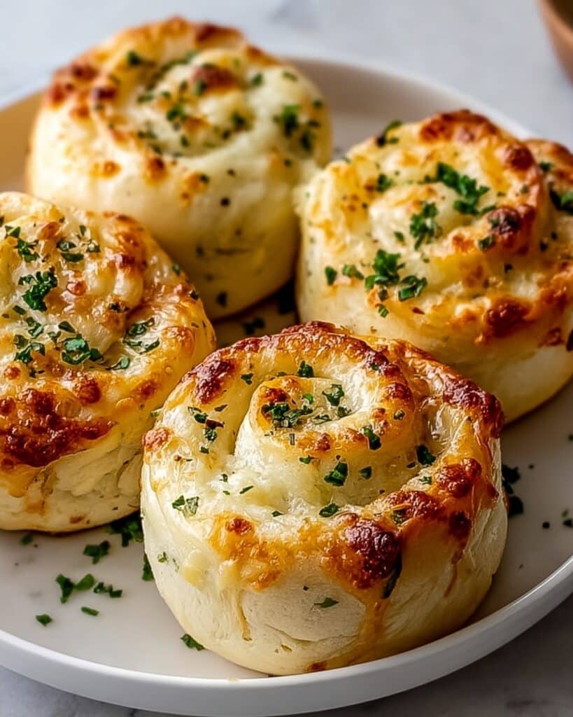 10-Minute Easy Garlic Cheese Rolls Recipe