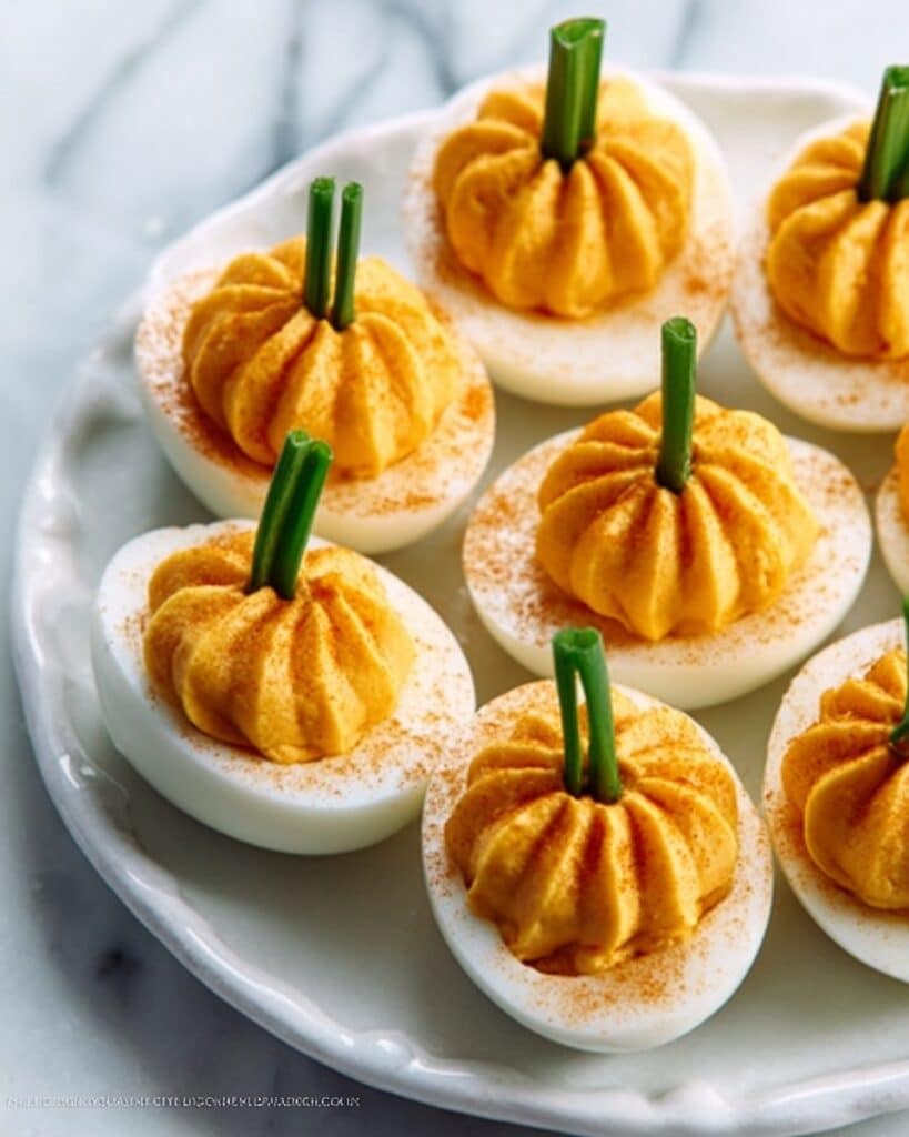 Pumpkin Patch Deviled Eggs Recipe