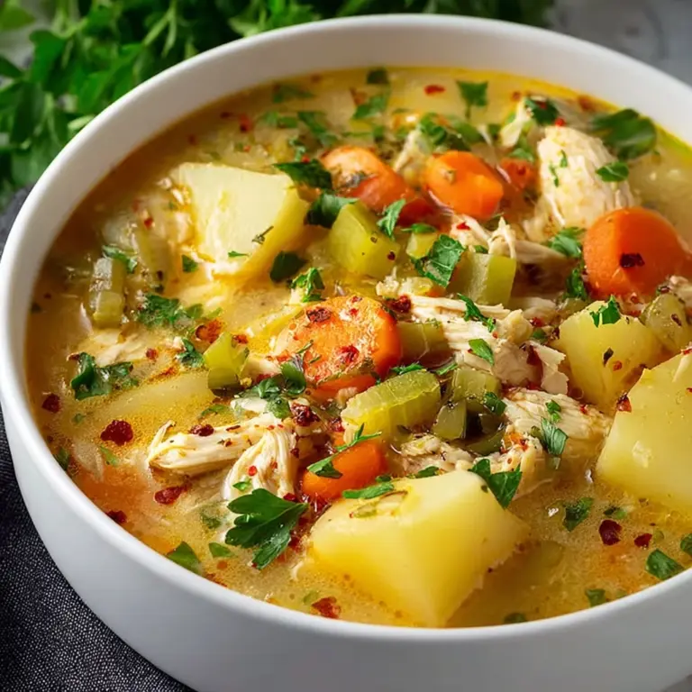 Comforting Chicken Soup with Potatoes Recipe
