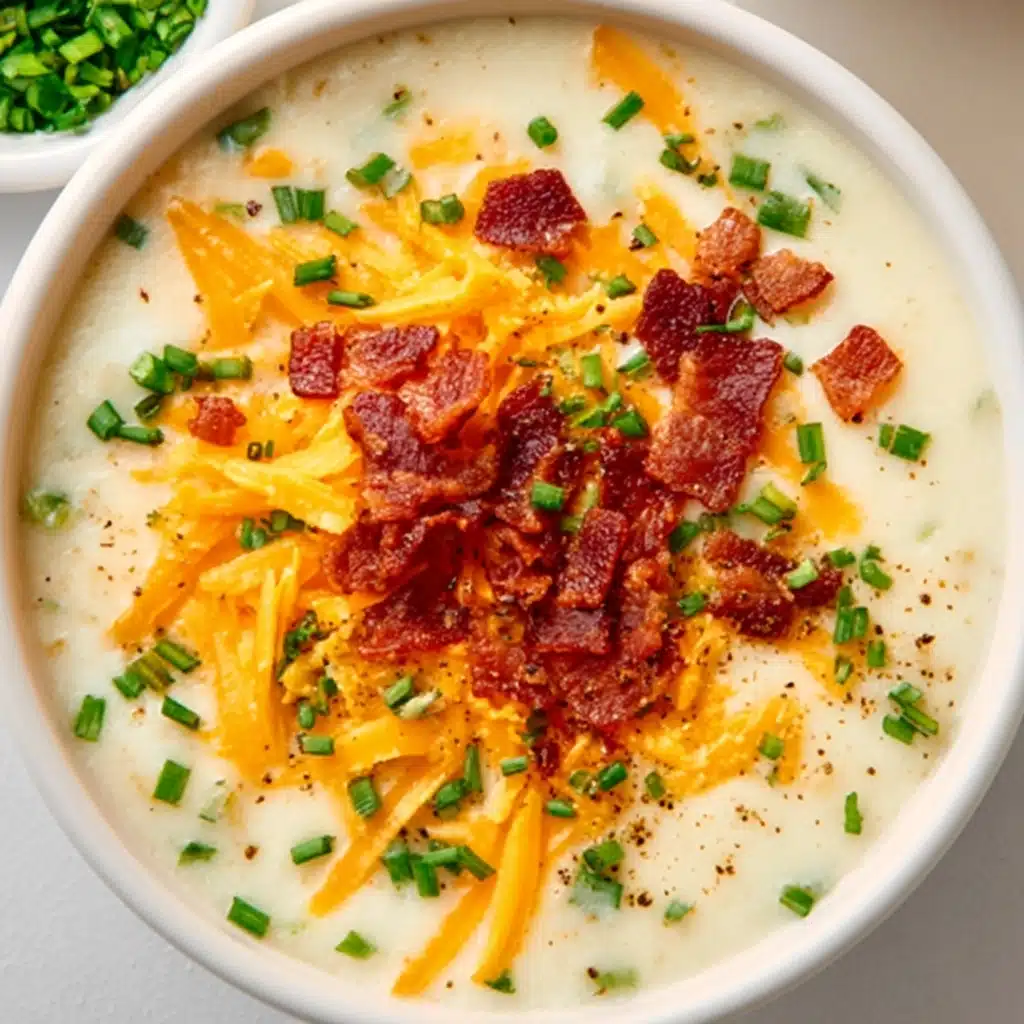 Comforting Loaded Baked Potato Soup Recipe - Recipe Image