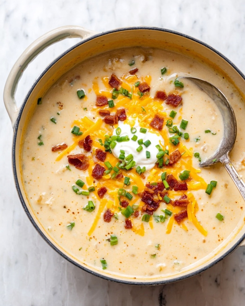 The image shows a large white pot filled with a thick stew made of layers of rich, orange broth, black beans, yellow corn kernels, and small bits of green herbs floating on top. There is a wedge of lime resting on the surface near the center, adding a touch of bright green color. The stew’s texture looks hearty and chunky with visible grains and beans, and a spoon is partially inside the pot on the right side. The pot sits on a white marbled surface with a soft white cloth beside it. Photo taken with an iphone --ar 4:5 --v 7