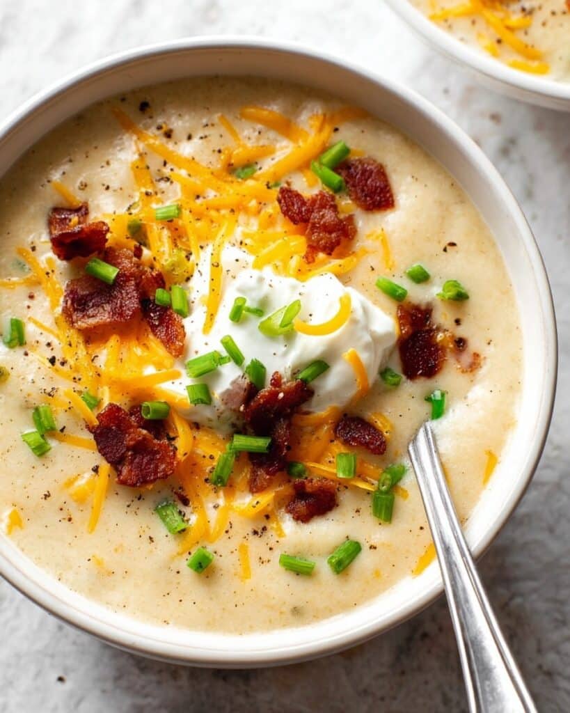 Easy Baked Potato Soup Recipe