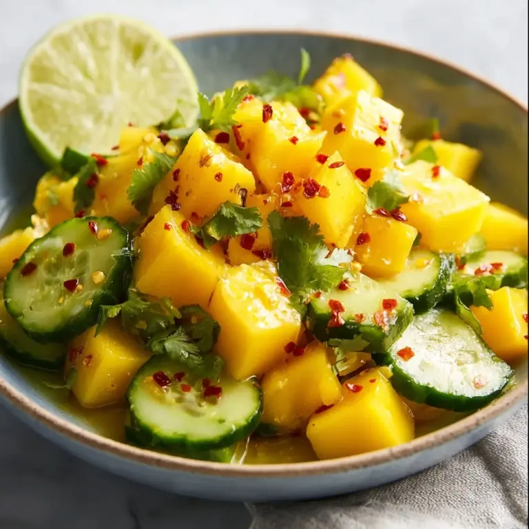 Cucumber Mango Chili Salad Recipe