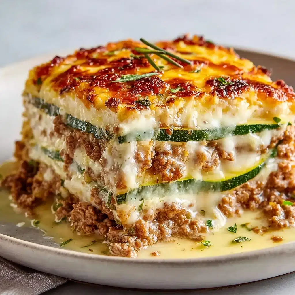Ground Turkey Zucchini Casserole – Healthy Comfort Food Recipe - Recipe Image
