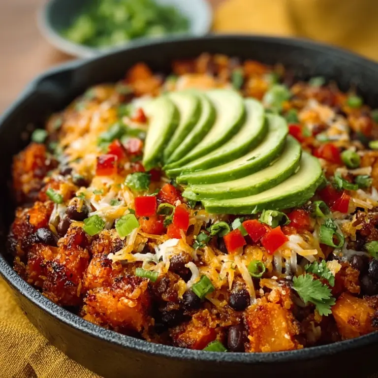 Mexican Chicken, Sweet Potato, and Black Bean Skillet Recipe