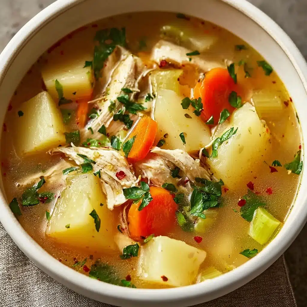 Comforting Chicken Soup with Potatoes Recipe - Recipe Image