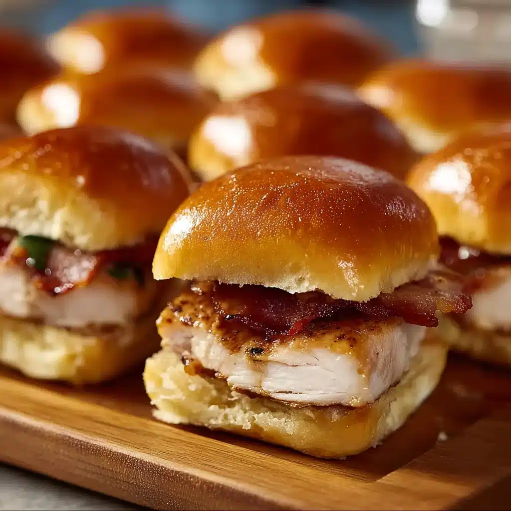 Maple Chicken & beef bacon Sliders Recipe - Recipe Image