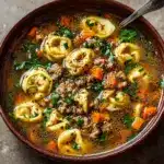 Autumn Tortellini Soup with Sausage Recipe