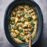 Slow Cooker Tuscan Chicken Meatballs With Gnocchi Recipe