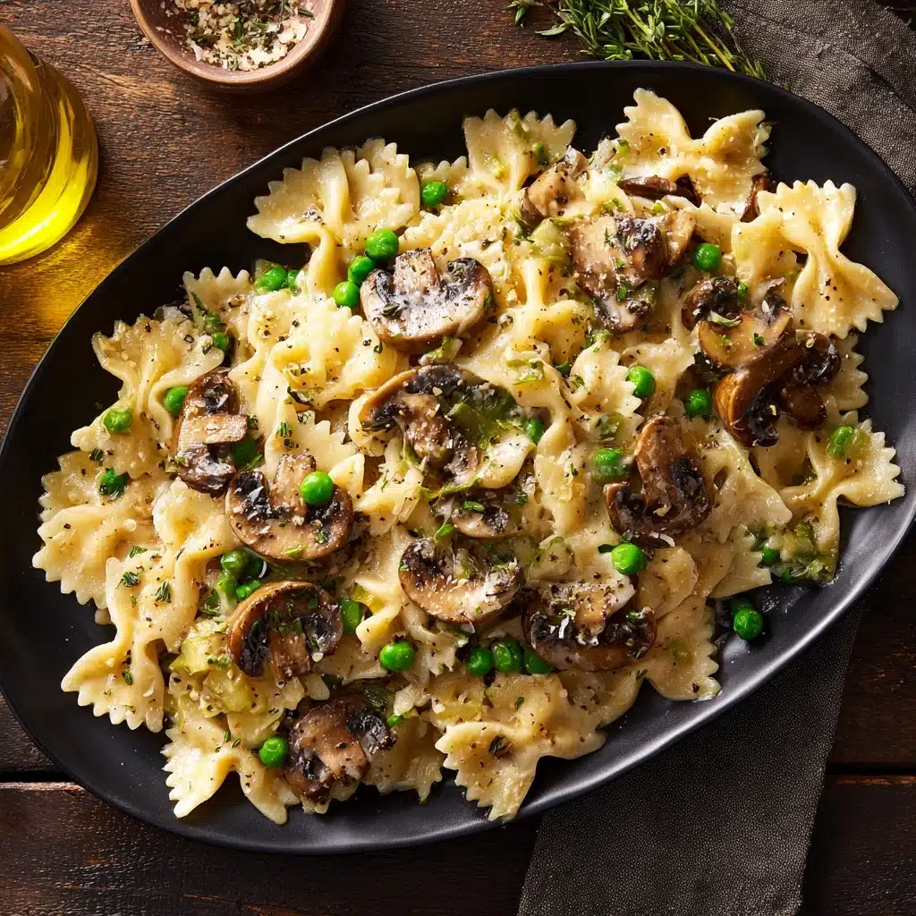 Farfalle with Mushrooms and Cream Recipe - Recipe Image