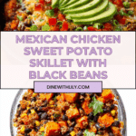 Mexican Chicken, Sweet Potato, and Black Bean Skillet Recipe