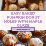Healthy Pumpkin Donut Holes