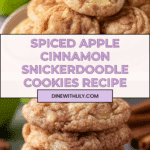 Spiced Apple Cinnamon Snickerdoodle Cookies Recipe