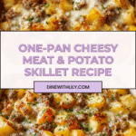 One-Pan Cheesy Meat & Potato Skillet Recipe