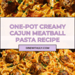 One-Pot Creamy Cajun Meatball Pasta Recipe