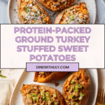 High Protein Ground Turkey Stuffed Sweet Potato Recipe