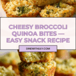 Cheesy Broccoli Quinoa Bites Recipe