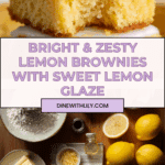Easy Lemon Brownies Recipe