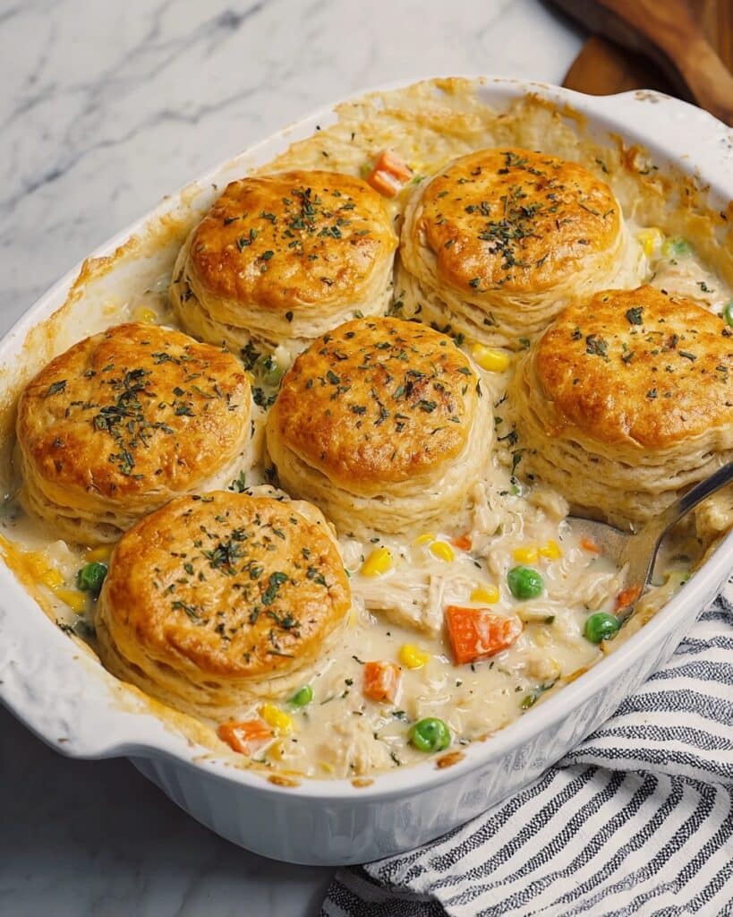 Easy Homemade Chicken Pot Pie Casserole Recipe