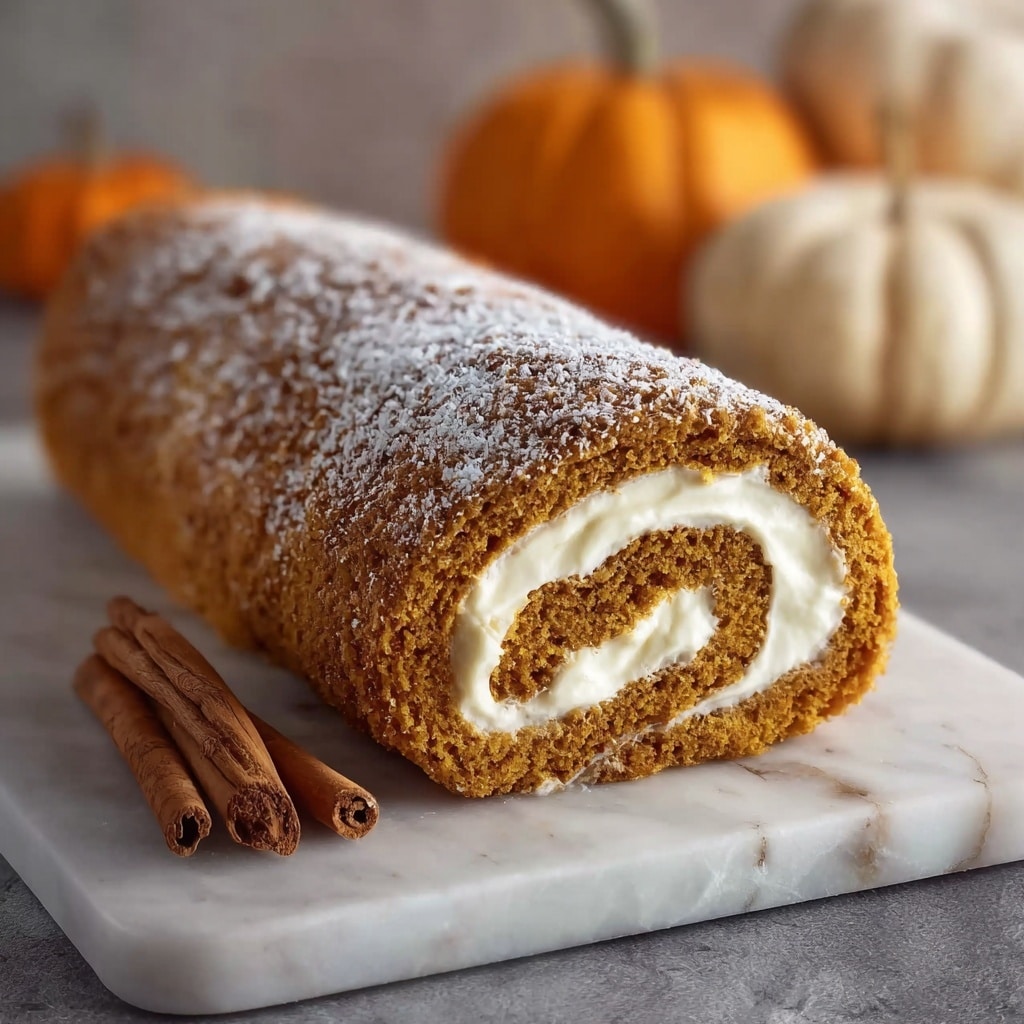 Fall Pumpkin Spice Roll Cake Recipe
