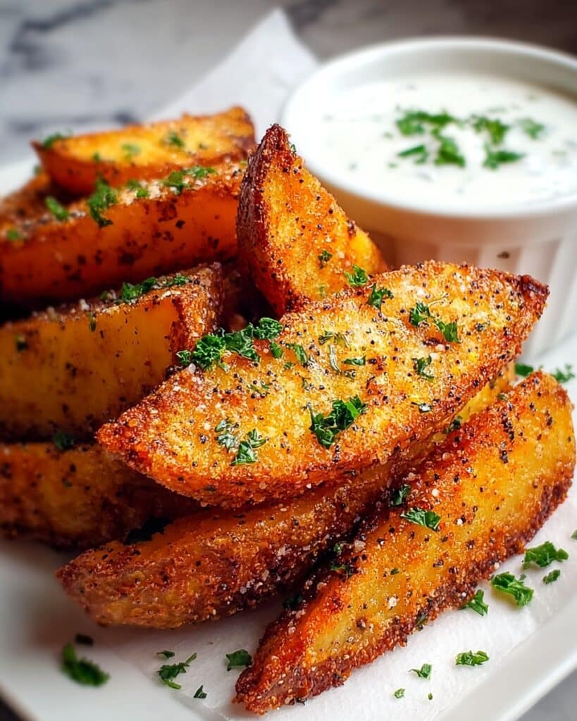 Crispy Baked Potato Wedges Recipe