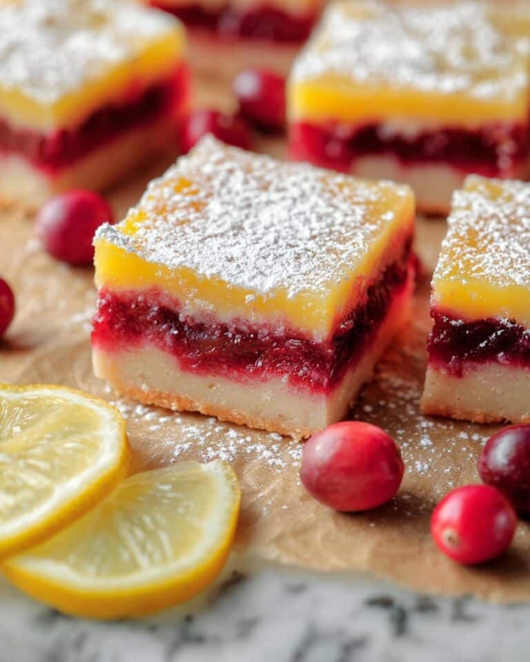 Cranberry Lemon Bars Recipe