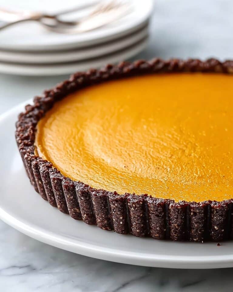 Dark Chocolate Pumpkin Tart Recipe