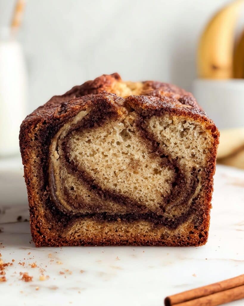 Cinnamon Swirled Banana Bread Recipe
