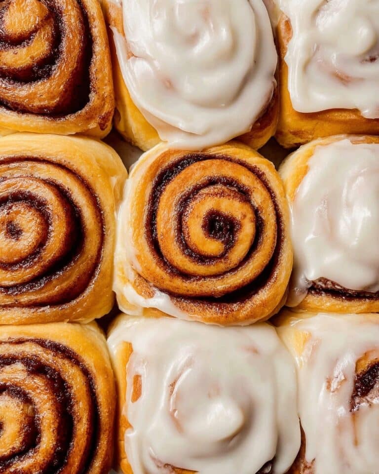 Pumpkin Cinnamon Rolls with Maple Cream Cheese Frosting Recipe