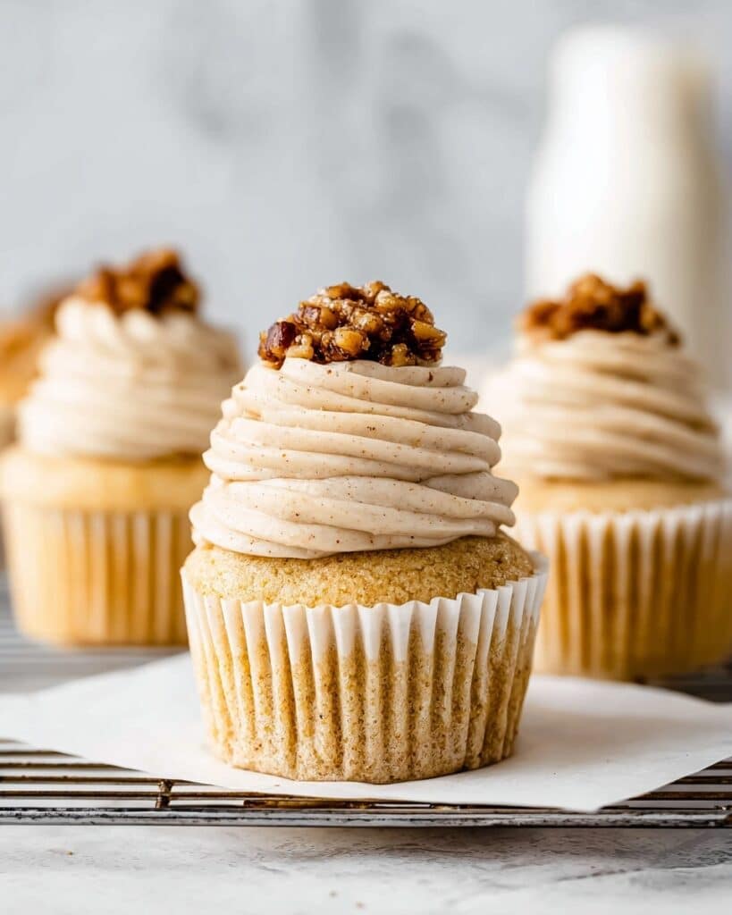 Pecan Pie Cupcakes | Thanksgiving Cupcake Recipe