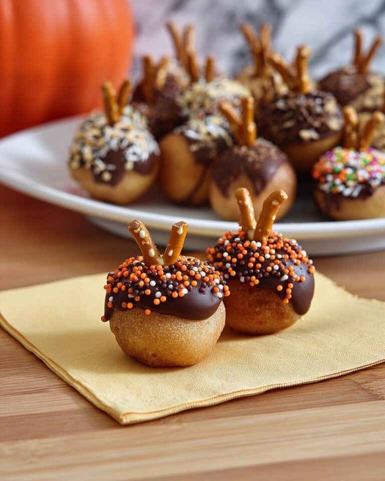 No Bake Acorn Donut Holes Recipe