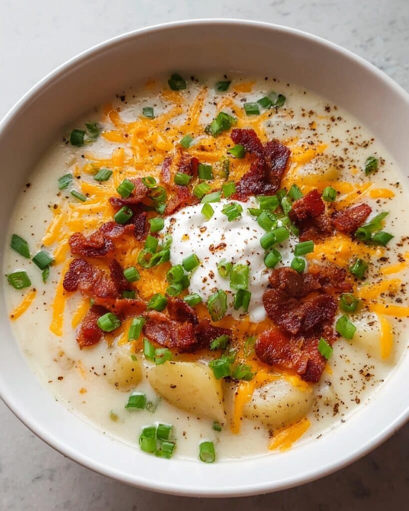 Crockpot Loaded Baked Potato Soup Recipe