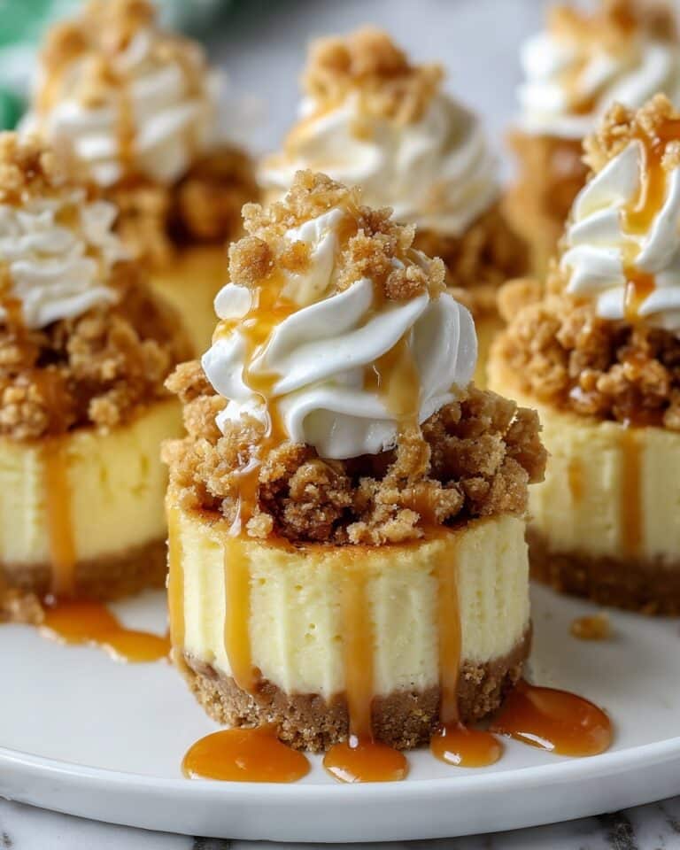 Apple Crisp Mini Cheesecakes Recipe