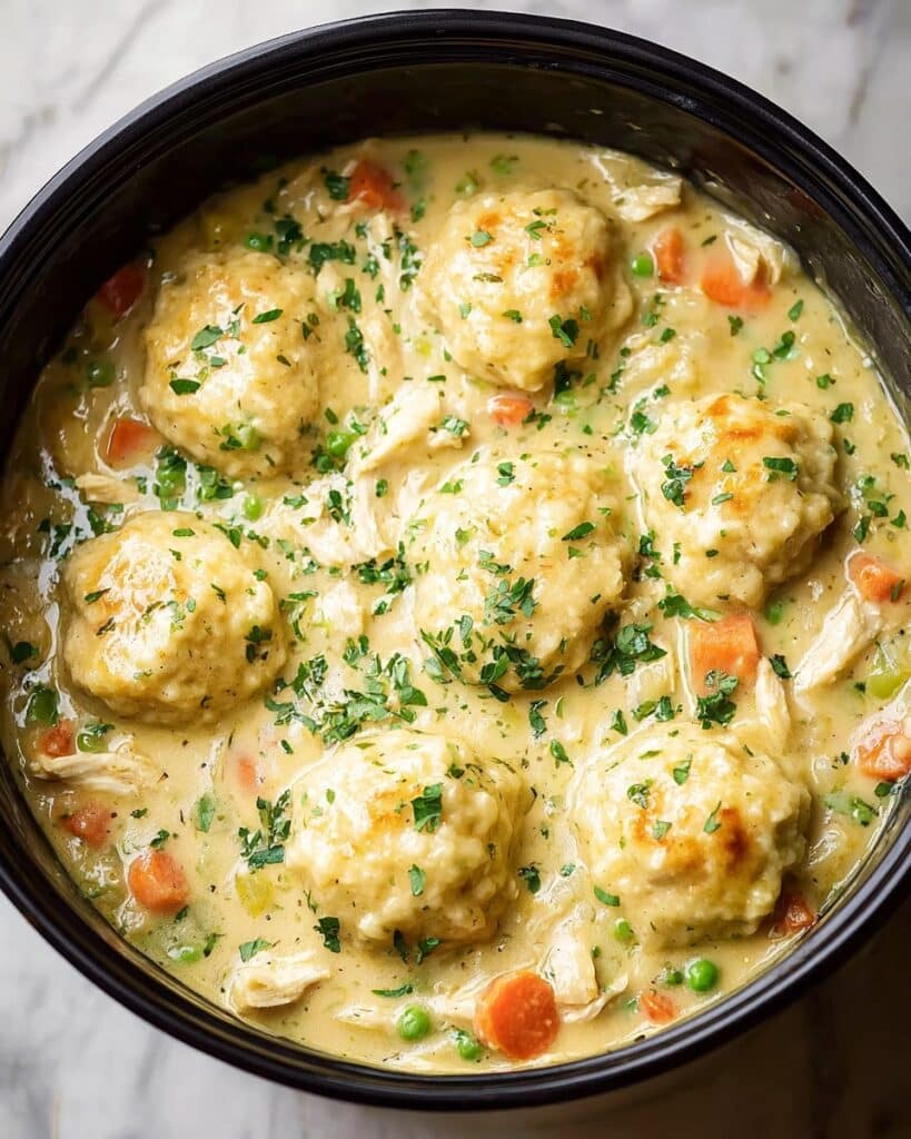 Easy Crockpot Chicken and Dumplings Recipe