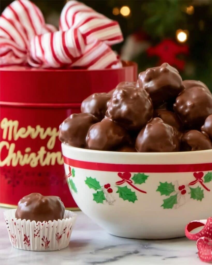 Easy Dark Chocolate Billionaires (Homemade Christmas Candy) Recipe