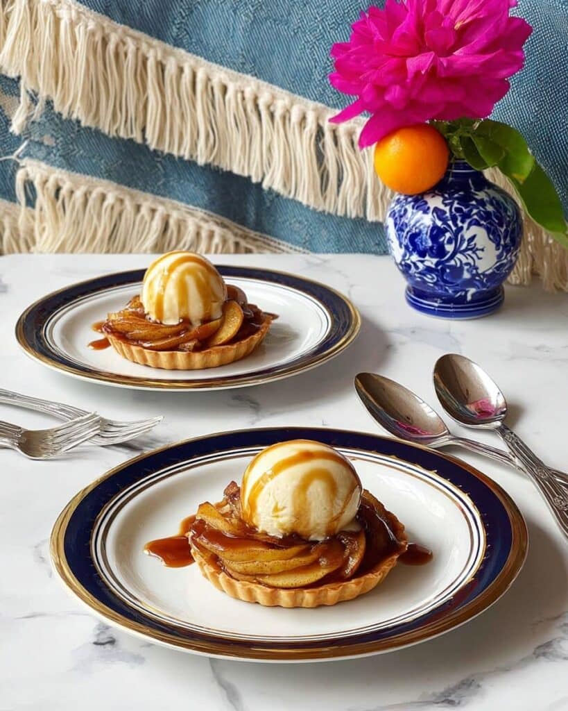 Apple Tart à la Mode with Bourbon Caramel Sauce Recipe