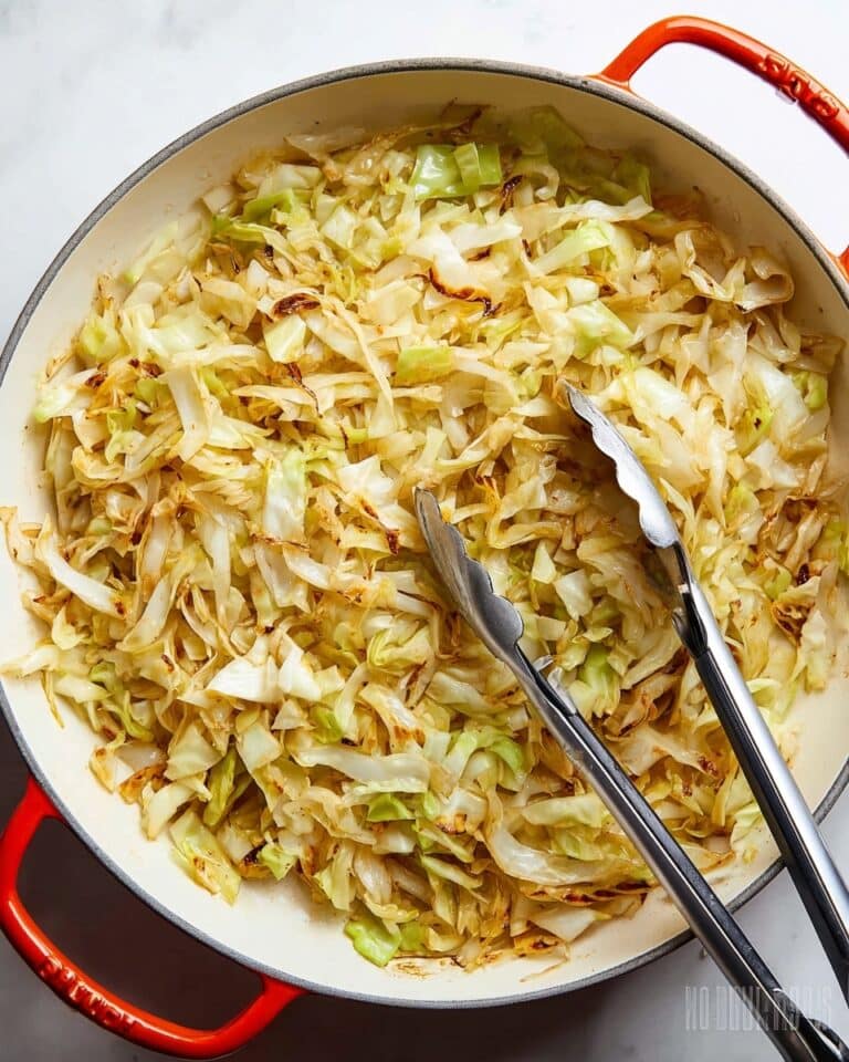 Sauteed Cabbage with Garlic and Balsamic Recipe