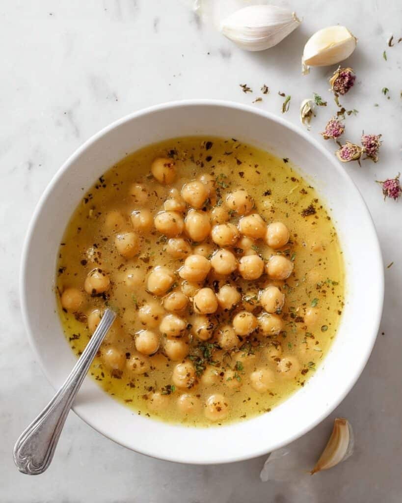 Greek Chickpea Soup with Lemon and Oregano Recipe