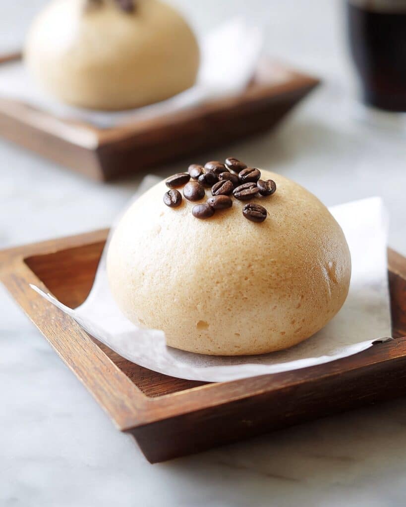 Easy Coffee & Almond Milk Steamed Buns with Creamy Coffee Paste Filling Recipe