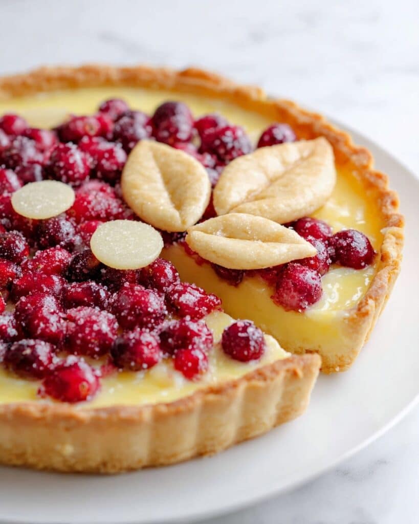 Cranberry Orange Custard Pie Recipe