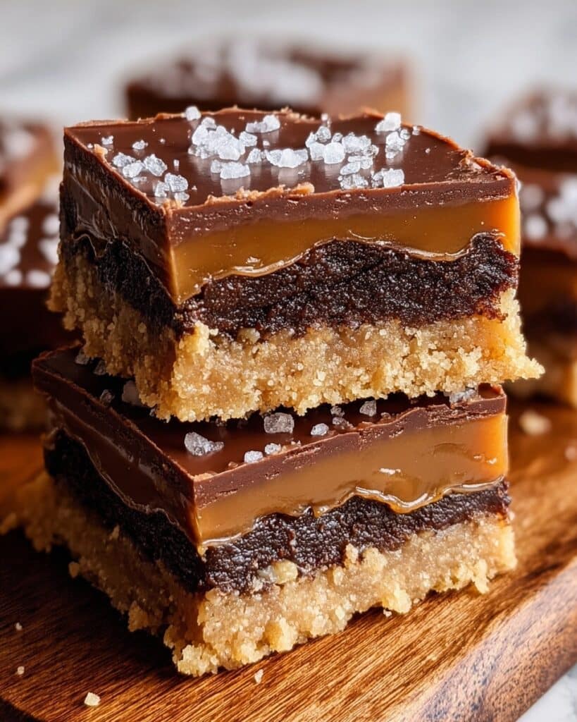 Salted Caramel Chocolate Sugar Cookie Bars Recipe