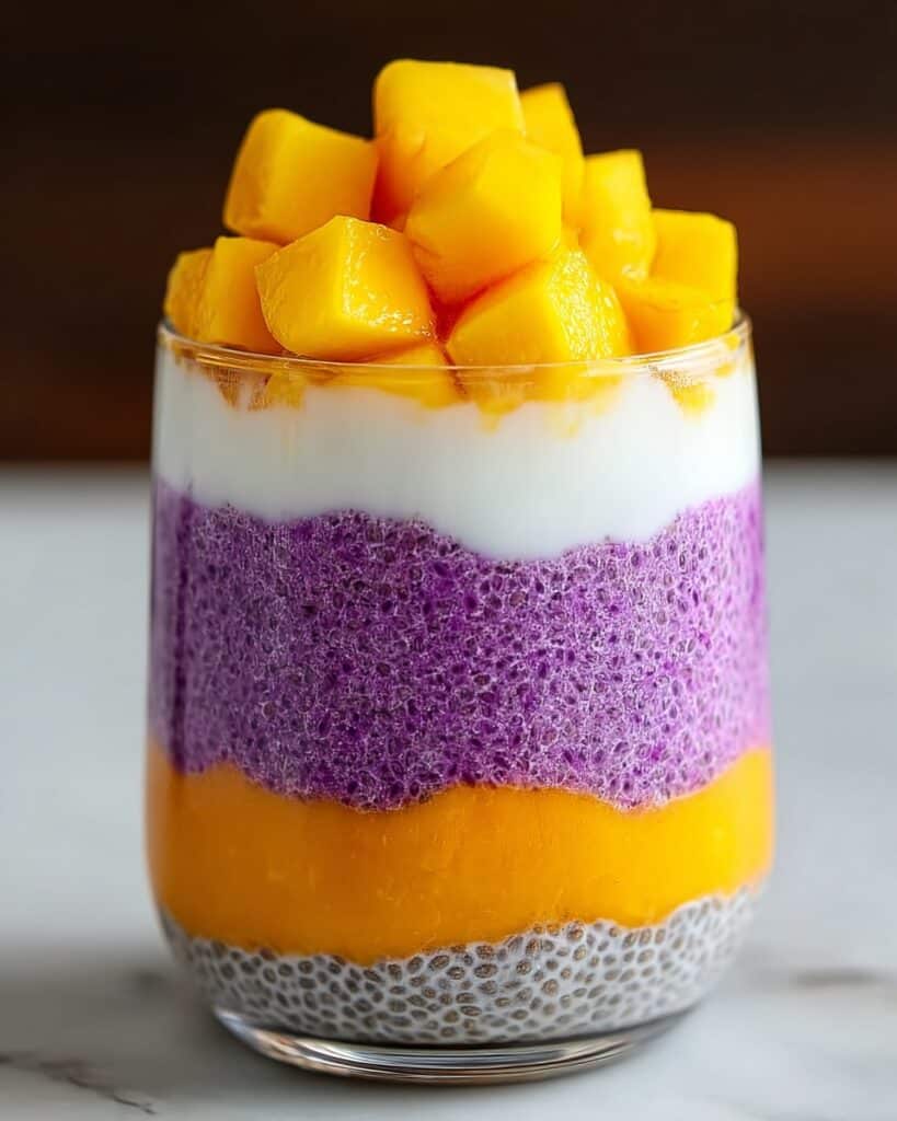Mango & Dragon Fruit Chia Pudding Recipe