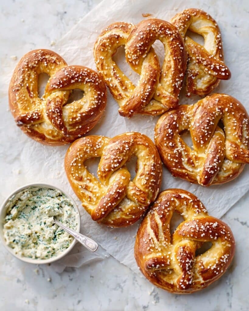 Artichoke Dip Stuffed Pretzels Recipe