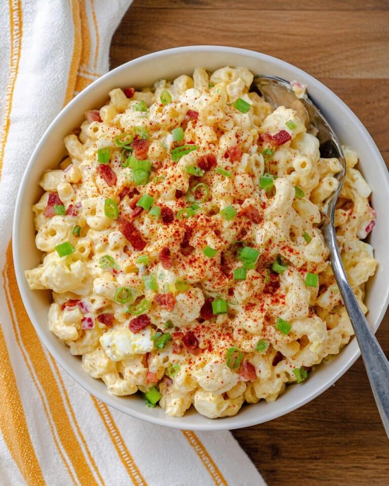 Creamy Deviled Egg Pasta Salad Recipe