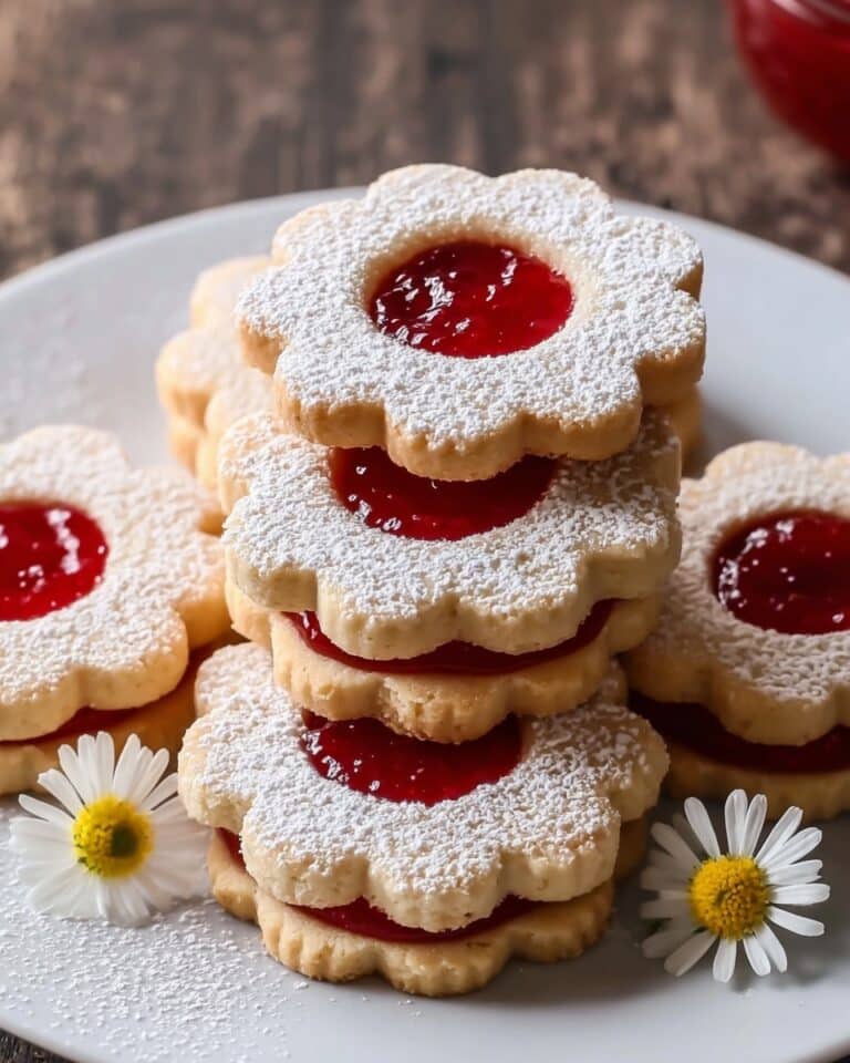 Classic Eggless Linzer Cookies Recipe