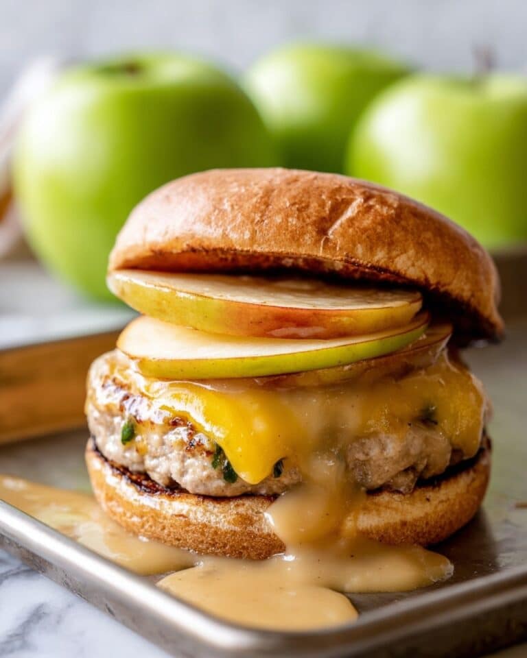 Apple Cheddar Turkey Burgers Recipe