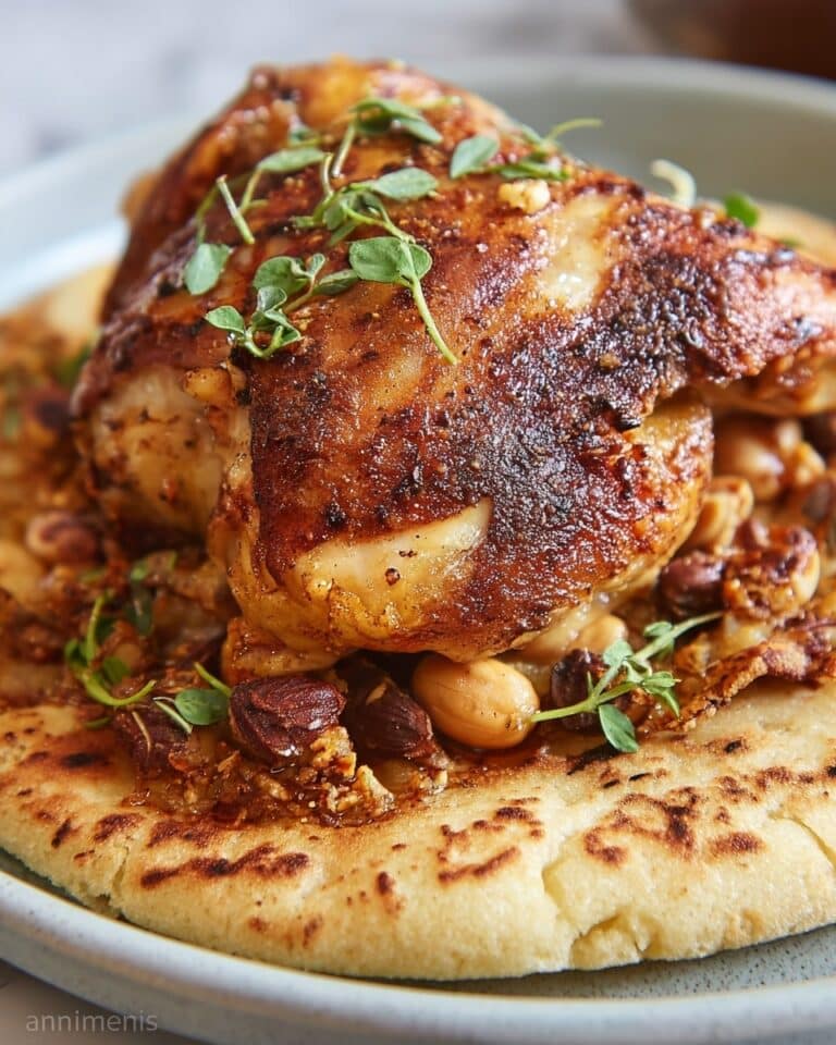 Musakhan: Traditional Palestinian Chicken with Caramelized Onions and Sumac on Naan Recipe