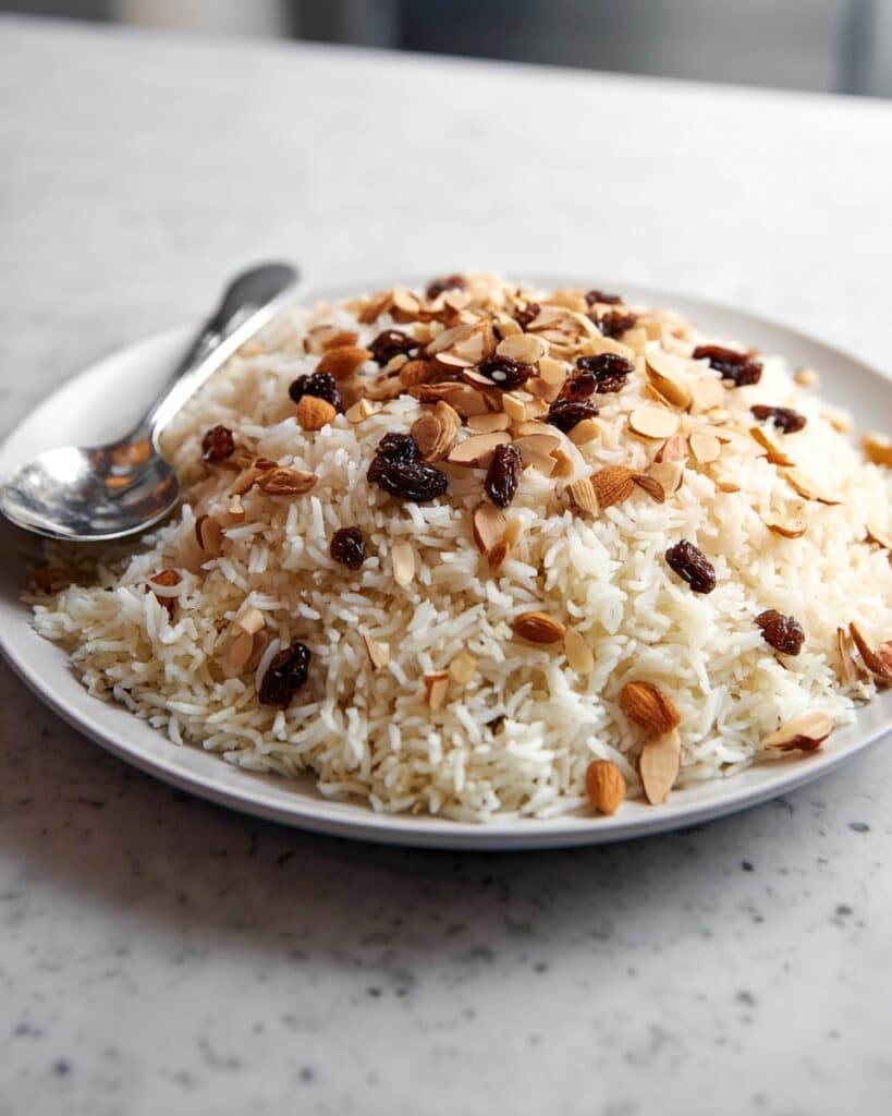 Rice with Vermicelli and Toasted Almonds Recipe